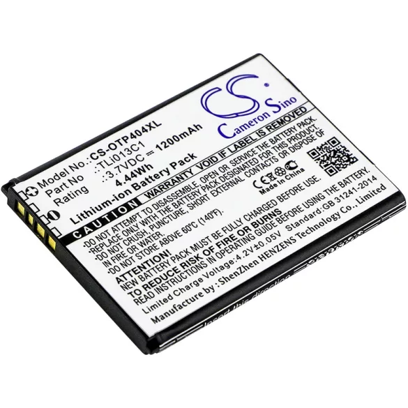 Utángyártott Cingular mobil Li-ion akkumulátor 3.7V 1200mAh - CameronSino