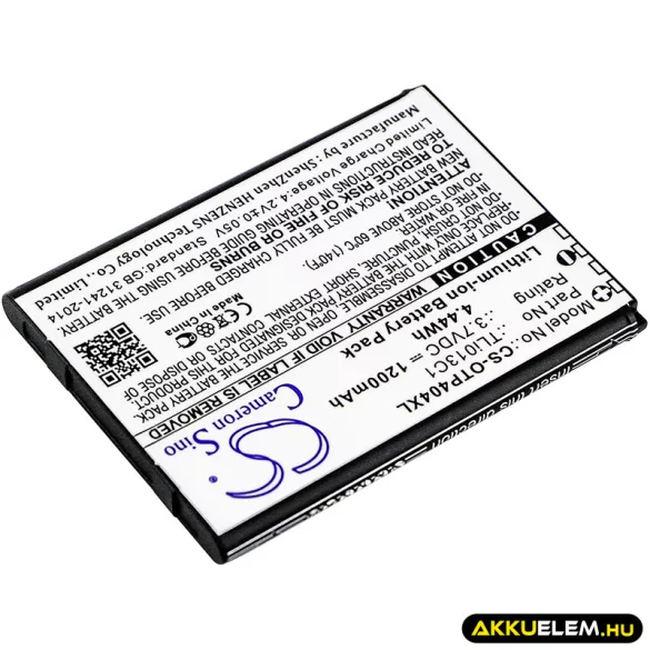 Utángyártott Cingular mobil Li-ion akkumulátor 3.7V 1200mAh - CameronSino