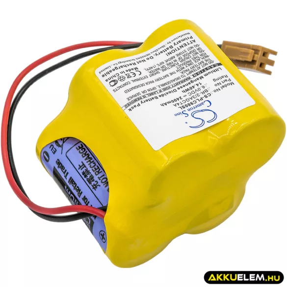 Utángyártott GE PLC Li-MnO2 elem 6V 2400mAh A06B-6114-K504, A98L-0031-0025 - CameronSino