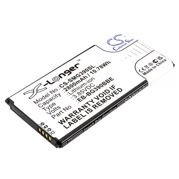 Utángyártott Samsung mobil Li-ion akkumulátor 3.85V 2800mAh EB-BG390BBE, EB-BG390BBEGWW - CameronSino