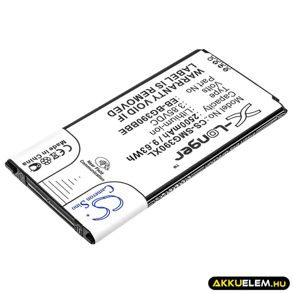 Utángyártott Samsung mobil Li-ion akkumulátor 3.85V 2500mAh EB-BG390BBE, EB-BG390BBEGWW - CameronSino