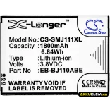 Utángyártott Samsung mobil Li-ion akkumulátor 3.8V 1800mAh EB-BJ110ABE - CameronSino