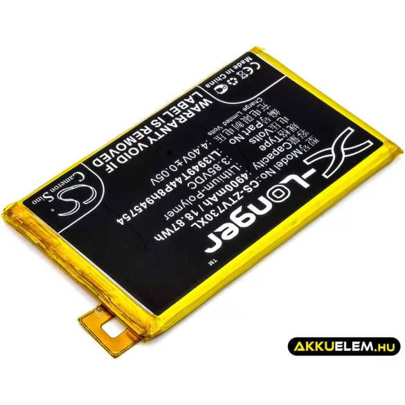 Utángyártott ZTE mobil Li-Polymer akkumulátor 3.85V 4900mAh Li3949T44P8h945754 - CameronSino