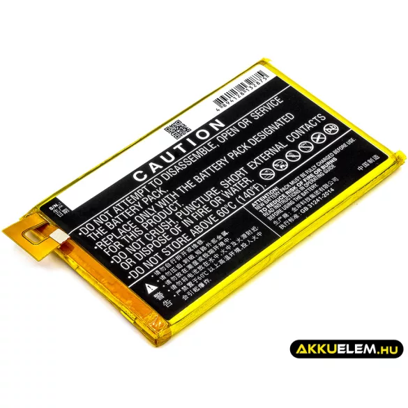 Utángyártott ZTE mobil Li-Polymer akkumulátor 3.85V 4900mAh Li3949T44P8h945754 - CameronSino