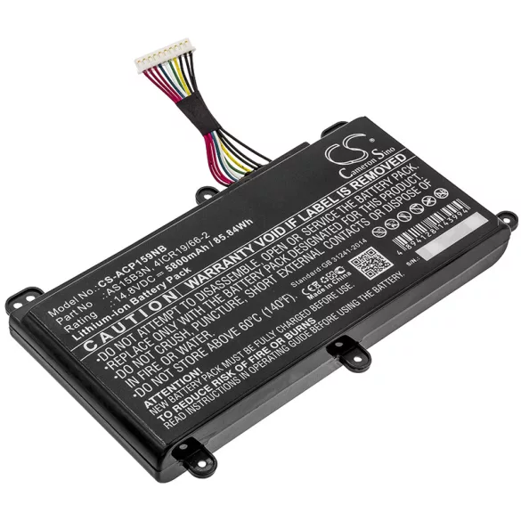 Utángyártott Acer laptop Li-ion akkumulátor 14.8V 5800mAh AS15B3N, KT.00803.004 - CameronSino