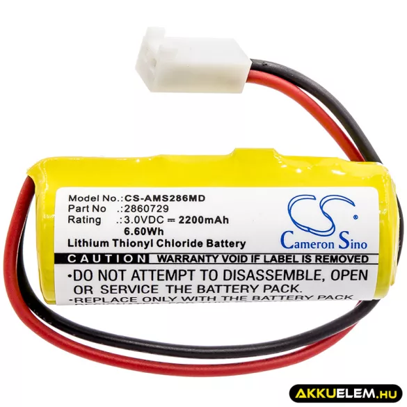 Utángyártott Alaris Medicalsystems Orvosi Li-SOCl2 elem 3V 2200mAh 2860729, OM11008 - CameronSino