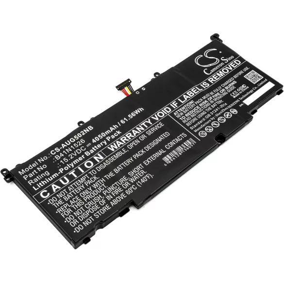 Utángyártott Asus laptop Li-Polymer akkumulátor 15.2V 4050mAh B41N1526, 0B200-0194000 - CameronSino