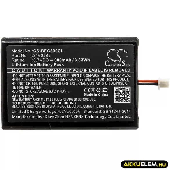 Utángyártott Bang & Olufsen Vezeték nélküli telefon Li-ion akkumulátor 3.7V 900mAh 3160585 - CameronSino