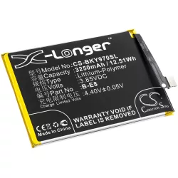   Utángyártott BBK mobil Li-Polymer akkumulátor 3.85V 3250mAh B-E8 - CameronSino