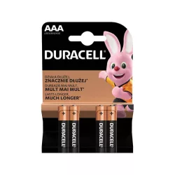   Duracell Simply MN2400 LR03 AAA alkáli mikro elem MN2400 4db/csomag (ár/csomag)