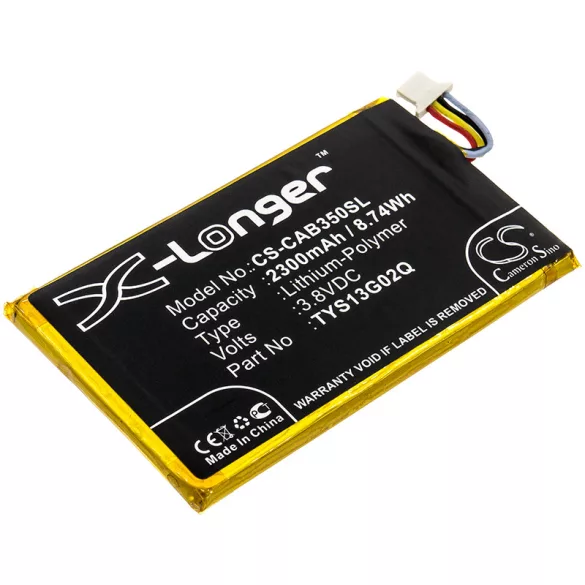 Utángyártott CATERPILLAR mobil Li-Polymer akkumulátor 3.8V 2300mAh TYS13G02Q - CameronSino