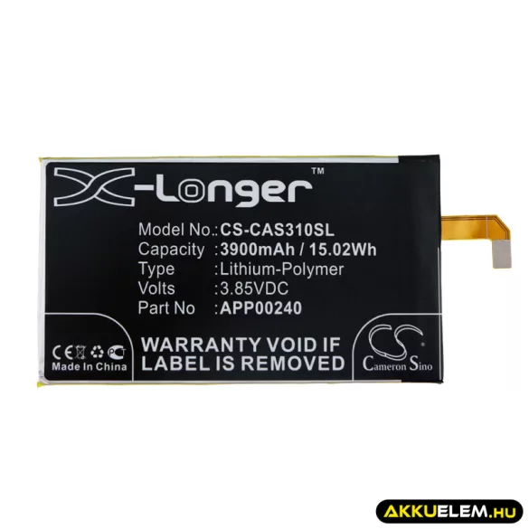 Utángyártott CAT mobil Li-Polymer akkumulátor 3.85V 3900mAh APP00240 - CameronSino