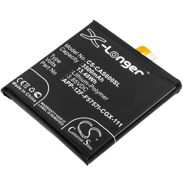 Utángyártott CAT mobil Li-Polymer akkumulátor 3.85V 3500mAh APP-12F-F5757I-CGX-111 - CameronSino