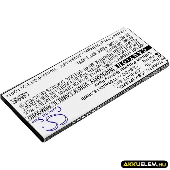 Utángyártott Cisco Vezeték nélküli telefon Li-Polymer akkumulátor 3.8V 1700mAh CP-BATT-8821, GP-S10-374192-010H - CameronSino
