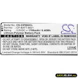 Utángyártott Cisco Vezeték nélküli telefon Li-Polymer akkumulátor 3.8V 1700mAh CP-BATT-8821, GP-S10-374192-010H - CameronSino