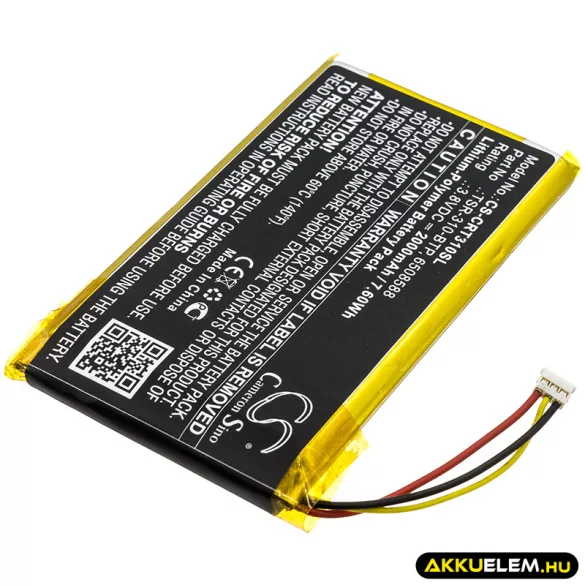 Utángyártott Crestron Távirányító Li-Polymer akkumulátor 3.8V 2000mAh TSR-310-BTP, 6508588 - CameronSino