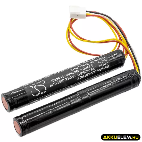 Utángyártott Crestron Távirányító Li-ion akkumulátor 3.7V 3200mAh TST-600-BTP, LI-CRXCRST1S4P - CameronSino