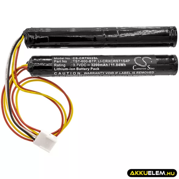 Utángyártott Crestron Távirányító Li-ion akkumulátor 3.7V 3200mAh TST-600-BTP, LI-CRXCRST1S4P - CameronSino