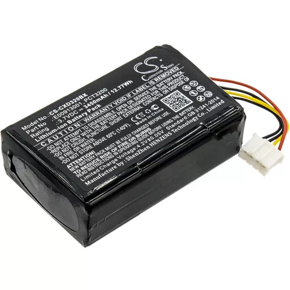 Utángyártott Coppernic Vonalkód szkenner Li-ion akkumulátor 3.7V 3450mAh BP13-001080, E00913001 - CameronSino