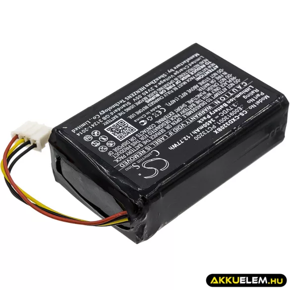 Utángyártott Coppernic Vonalkód szkenner Li-ion akkumulátor 3.7V 3450mAh BP13-001080, E00913001 - CameronSino
