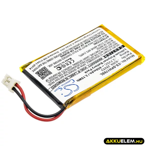 Utángyártott Marmitek biztonsági kamera Li-Polymer akkumulátor 3.7V 850mAh 8269, 28253 - CameronSino