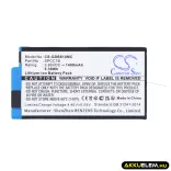 Utángyártott GoPro Kamera Li-ion akkumulátor 3.85V 1400mAh SPCC1B, 601-26762-000 - CameronSino