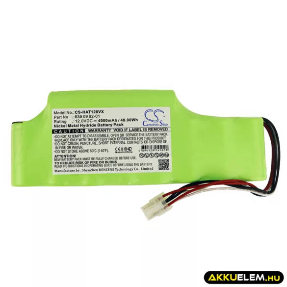 Utángyártott Husqvarna Fűnyíró Ni-MH akkumulátor 12V 4000mAh 535 09 62-01 - CameronSino