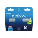 Eneloop AA 2000mAh NiMh akku (8db/csomag ár/csomag) fehér (nem bontható)