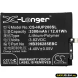 Utángyártott Huawei mobil Li-Polymer akkumulátor 3.82V 3300mAh HB396285EBC, HB396285ECW - CameronSino