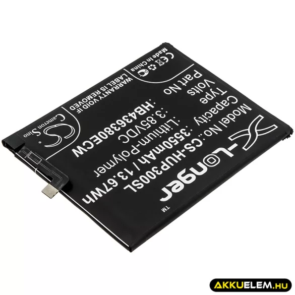Utángyártott Huawei mobil Li-Polymer akkumulátor 3.85V 3550mAh HB436380ECW - CameronSino