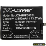 Utángyártott Huawei mobil Li-Polymer akkumulátor 3.85V 3550mAh HB436380ECW - CameronSino