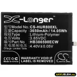 Utángyártott Huawei mobil Li-Polymer akkumulátor 3.85V 3650mAh HB386590ECW - CameronSino