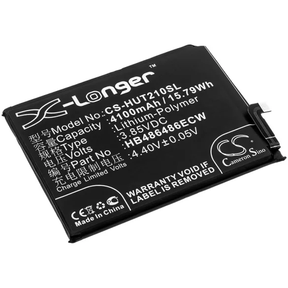 Utángyártott Huawei mobil Li-Polymer akkumulátor 3.85V 4100mAh HB486486ECW - CameronSino