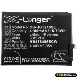 Utángyártott Huawei mobil Li-Polymer akkumulátor 3.85V 4100mAh HB486486ECW - CameronSino