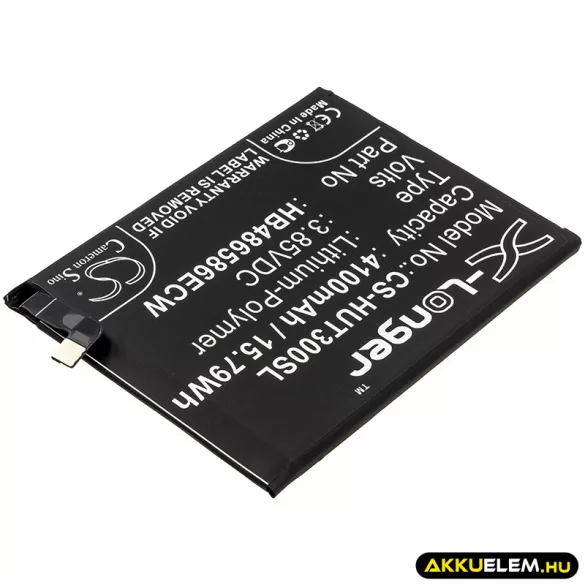 Utángyártott Huawei mobil Li-Polymer akkumulátor 3.85V 4100mAh HB486586ECW - CameronSino
