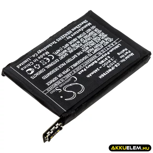 Utángyártott Apple Okosóra Li-Polymer akkumulátor 3.8V 240mAh A1579 - CameronSino