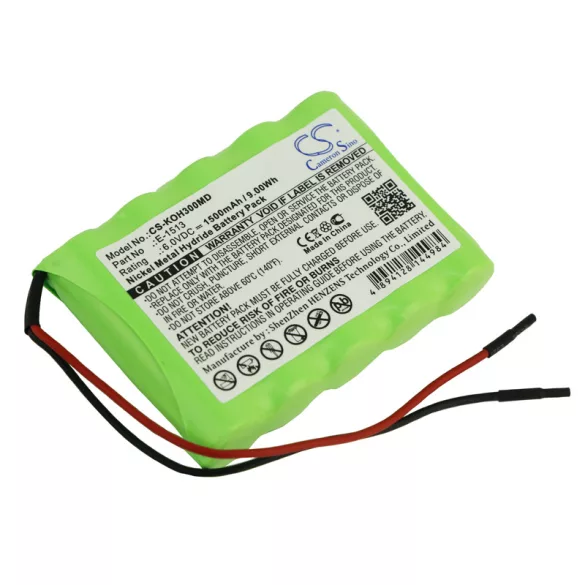 Utángyártott IKO3 Orvosi Ni-MH akkumulátor 6V 1500mAh E-1513 - CameronSino