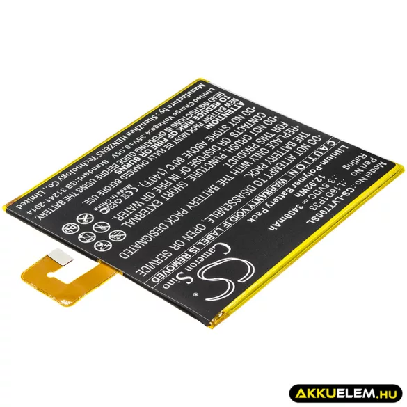 Utángyártott Lenovo Tablet Li-Polymer akkumulátor 3.8V 3400mAh L16D1P33 - CameronSino