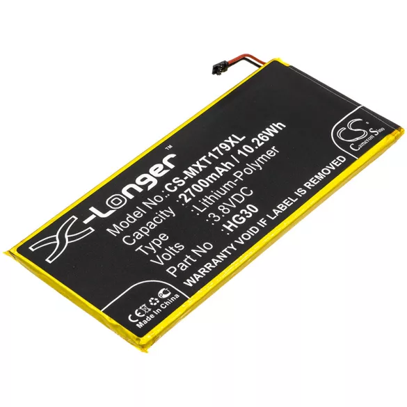 Utángyártott Motorola mobil Li-Polymer akkumulátor 3.8V 2700mAh HG30 - CameronSino