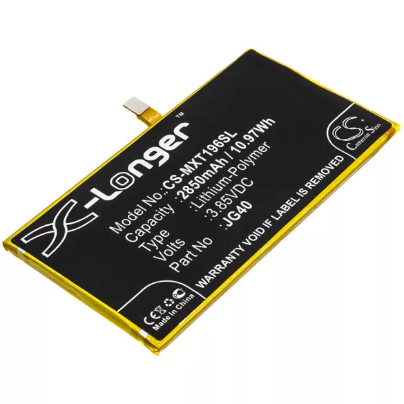 Utángyártott Motorola mobil Li-Polymer akkumulátor 3.85V 2850mAh JG40 - CameronSino