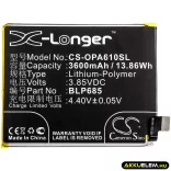 Utángyártott OnePlus mobil Li-Polymer akkumulátor 3.85V 3600mAh BLP685 - CameronSino