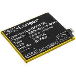   Utángyártott Oppo mobil Li-Polymer akkumulátor 3.85V 3900mAh BLP697 - CameronSino