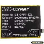 Utángyártott Oppo mobil Li-Polymer akkumulátor 3.85V 3900mAh BLP697 - CameronSino