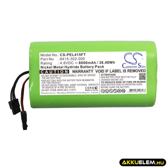 Utángyártott Pelican Zseblámpa Ni-MH akkumulátor 4.8V 8000mAh 9415-302-000, 9418 - CameronSino