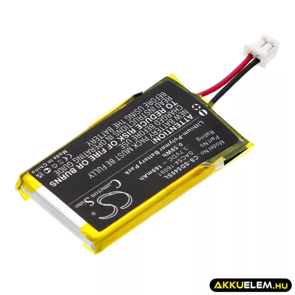 Utángyártott SportDog Kutyanyakörv Li-Polymer akkumulátor 3.7V 160mAh SAC54-16091 - CameronSino