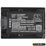 Utángyártott Sony Kamera Li-ion akkumulátor 7.3V 3050mAh NP-FV100A - CameronSino
