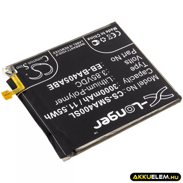 Utángyártott Samsung mobil Li-Polymer akkumulátor 3.85V 3000mAh EB-BA405ABE, GH82-19582A - CameronSino
