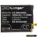 Utángyártott Samsung mobil Li-Polymer akkumulátor 3.85V 3000mAh EB-BA405ABE, GH82-19582A - CameronSino