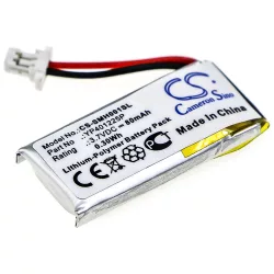   Utángyártott Sena Vezeték nélküli fejhallgató Li-Polymer akkumulátor 3.7V 80mAh YP401225P - CameronSino