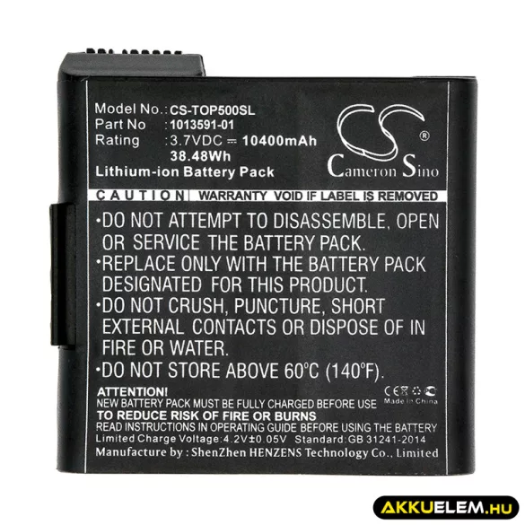Utángyártott Carlson egyéb Li-ion akkumulátor 3.7V 10400mAh 1013591-01 - CameronSino